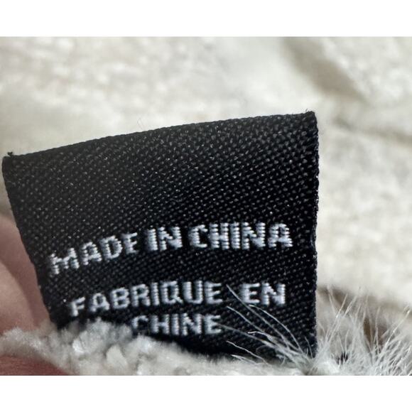 Anthropologie Boho Fringe Knit Shawl Wrap Textured Poncho Style Layering One Sz - Picture 12 of 12